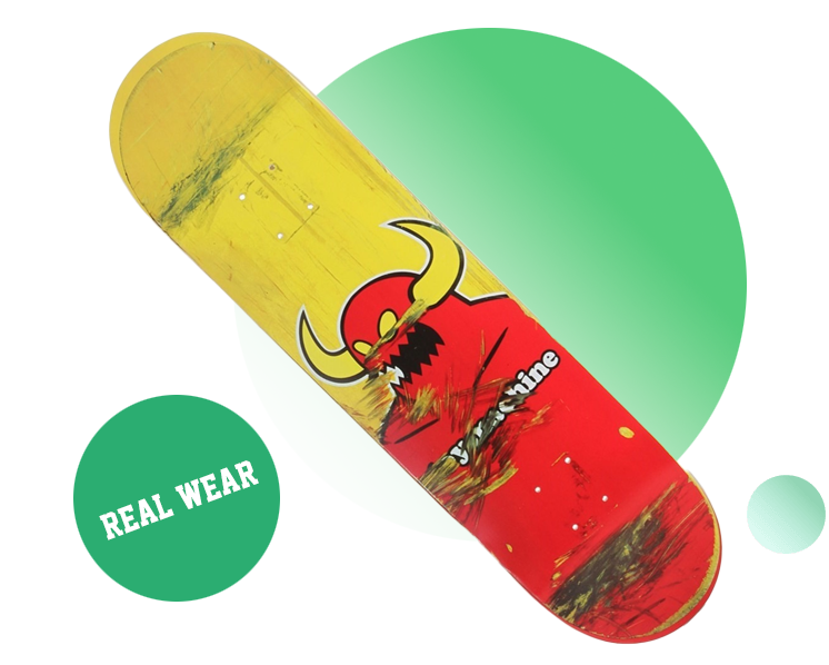 Real-wear heat transfer graphic